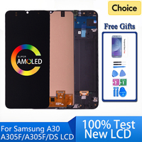 Super Amoled For Samsung A30 LCD Display with Touch Screen Digitizer Assembly A305/DS A305FN A305G A305GN A305YN LCD