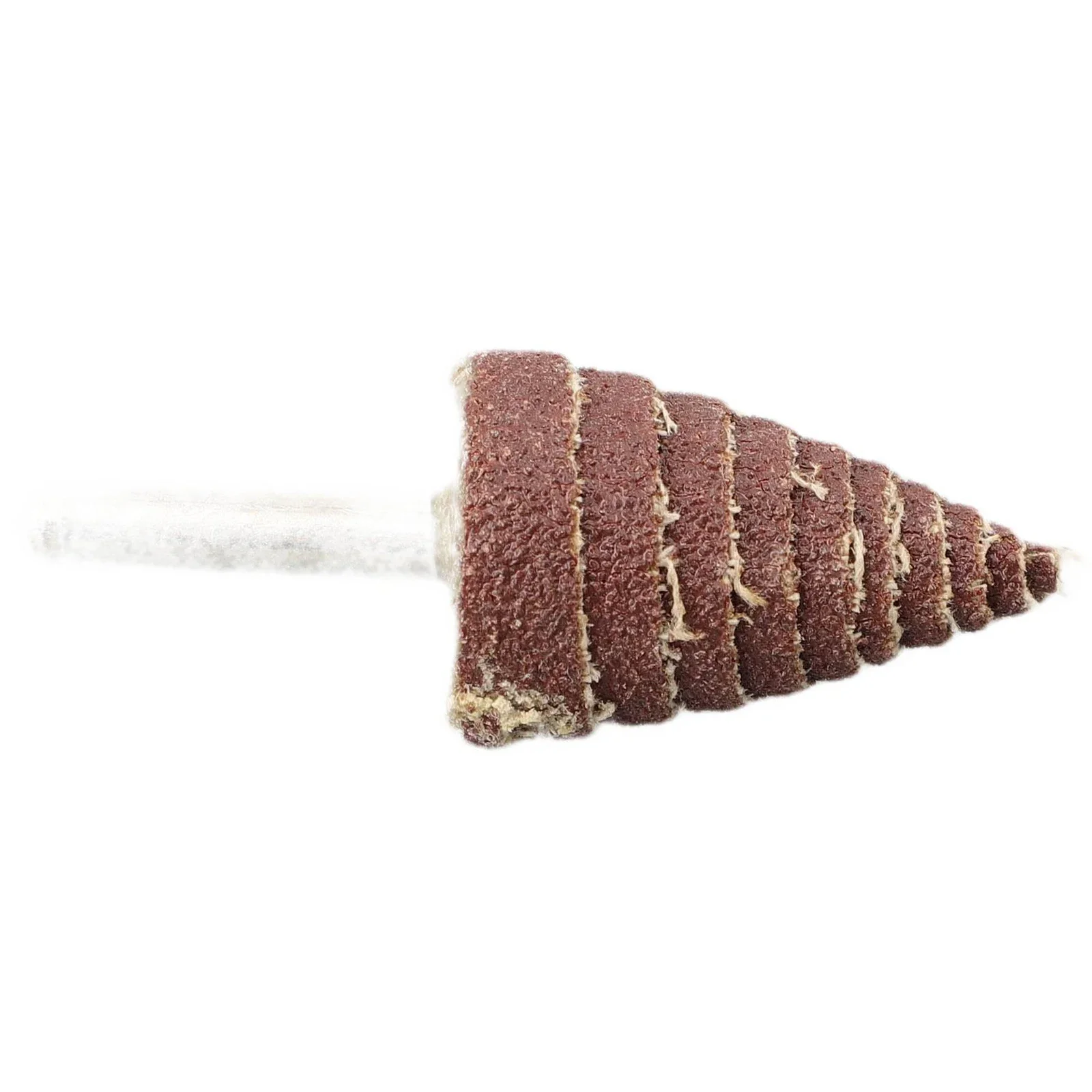 80 #   Testa di levigatura Lucidatura Strumenti di levigatura Ruote con patta di carta vetrata Testa di molatura a cono conico Gambo da 6 mm NUOVO Repalcement di alta qualità
