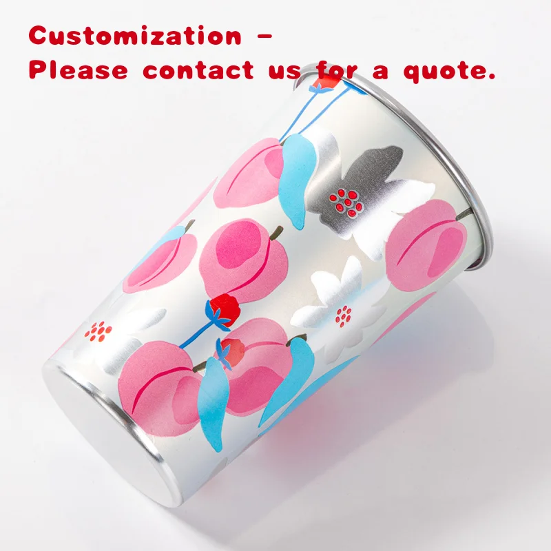 

Custom.LOKYO Высокое качество 450 мл многоразовая чашка для кемпинга и вечеринки, меняющая цвет, алюминиевые холодные напитки, настраиваемые