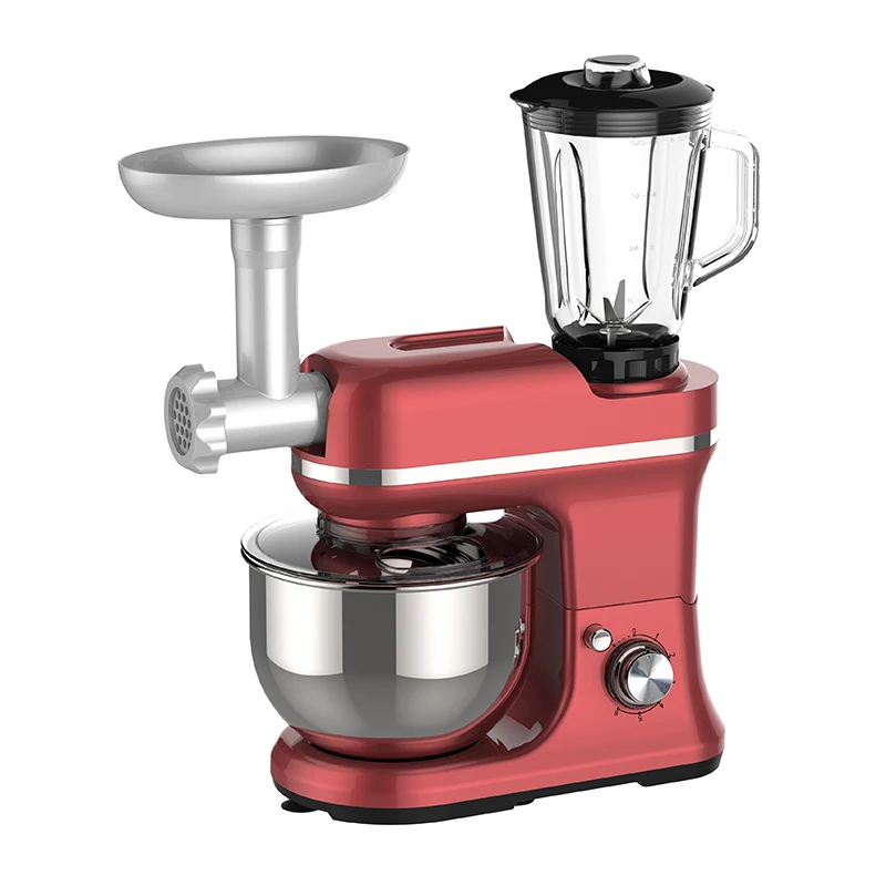 3 in 1 Multifunctional Household Stand Mixer With Blender Grinder 5L 6L 7L Mixing Bowl Bread Spiral Mixer Bakery Dough