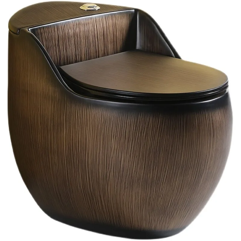 

New wood grain toilet, stone grain toilet, ceramic color egg toilet