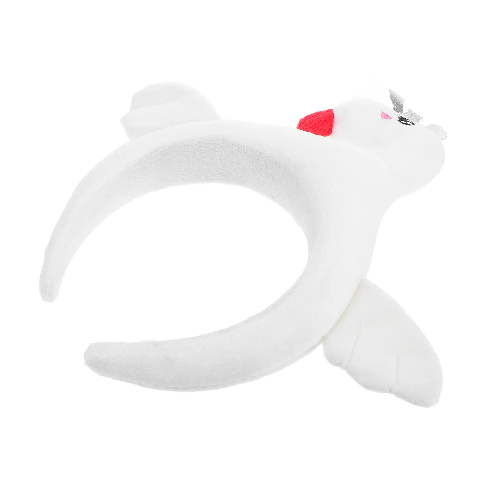 

Swan Hair Band White Plush Cartoon Design Easy On Off Party Costume Props Photo Accessories Holiday Carnival Festivals Hair