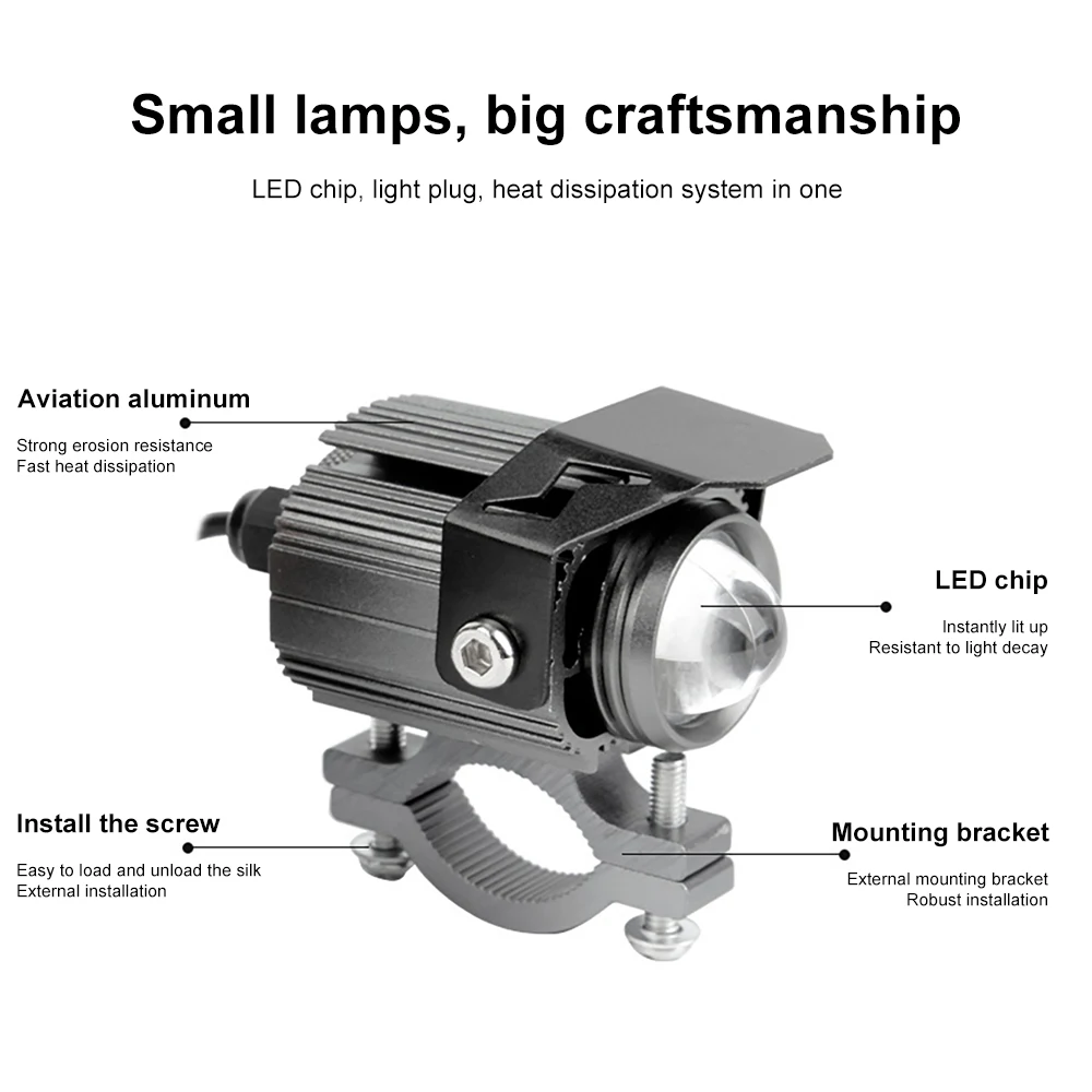 Рисунок 5 - Дополнительные светодиодные фары PECHAM для мотоцикла