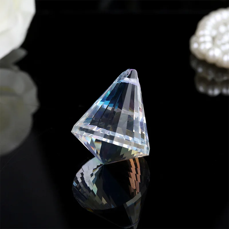 Chandelier prism Crystal Faceted Diamond Chandelier Pendant Glass Brillant Sphere For Chandelier Photography Window wedding