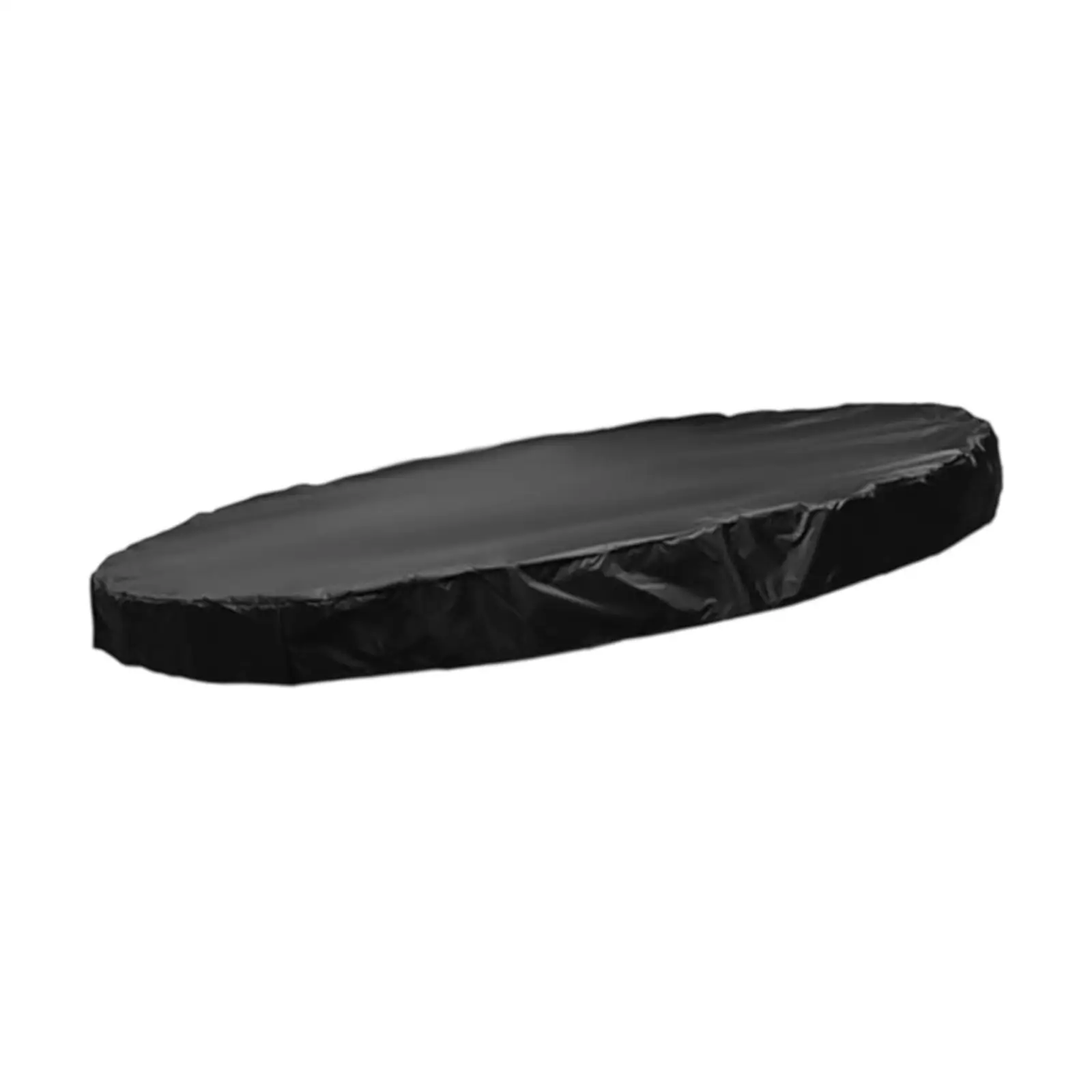 Black Trampoline Cover Waterproof Sunproof Oxford Canopy Protector for Home Kids Outdoor Patio Activities