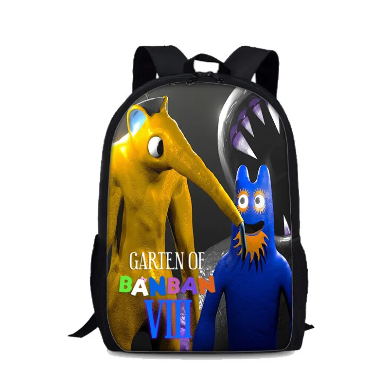 Mochila Garten of Banban 8, bedruckter Rucksack, Cartoon-Anime-Reißverschluss, Schultasche, Gartenspiel, Banban-Bleistiftbeutel für Kinder, Geburtstagsgeschenke