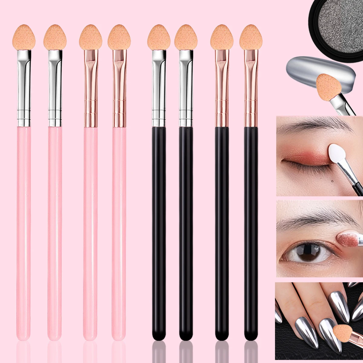Eyeshadow/Nail smudge stick Makeup brush multi-choice set Multi-purpose, reusable professional makeup brush, smudge stick