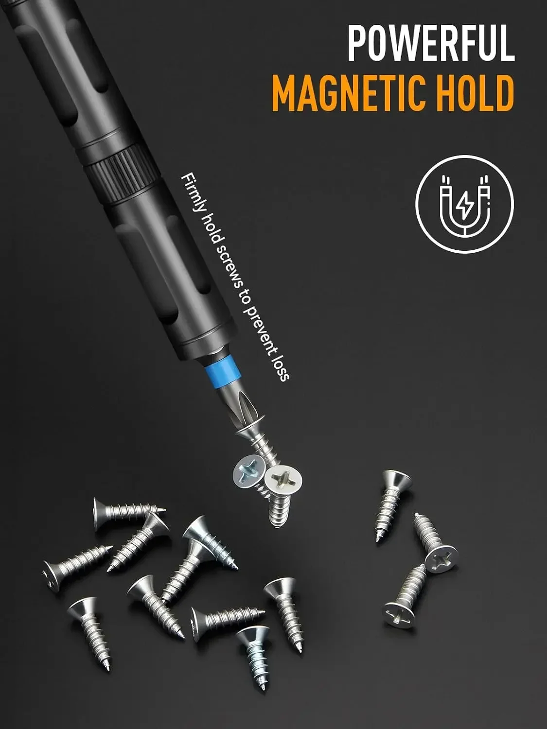 68 in 1 Ratcheting Screwdriver Set, 58-Tooth T-Handle with Magnetic Pickup  Pad, 42 S2 Steel Bits, Magnetic Case, Repair Kit for Electronics, Laptop, PC, Game Console, Furniture, Bike view 4
