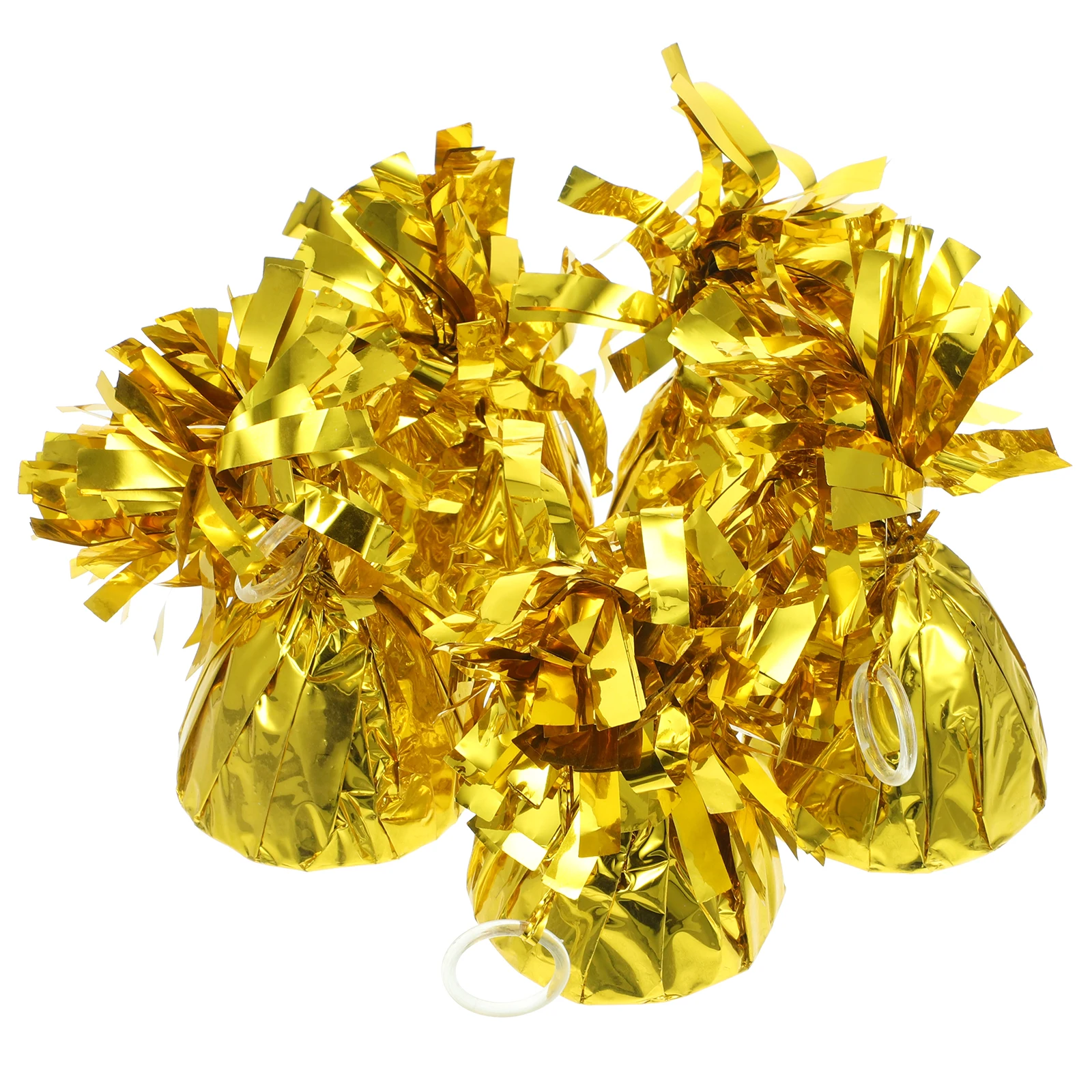 

5pcs Balloon Reusable Weights Aluminum Foil Gold Supplies Balloon Blocks Blocks Accessories