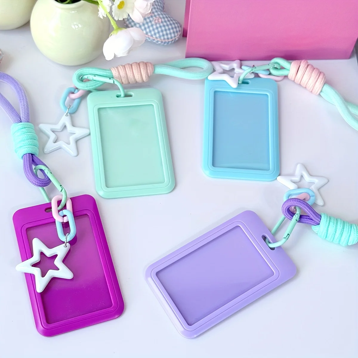 2D Single-Color Card Holder, Business Card Holder, Student Name Tag