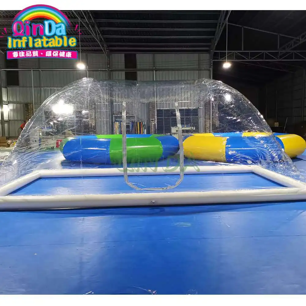Size Customize Fireproof Strong Wind Withstand Pvc Inflatable Swimming Pool Dome