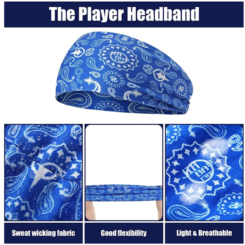 Sports Sweatband Headband Men Women Quick Dry Breathable Outdoor Sports Headbands Yoga Hair Band Gym Running Tennis Headwrap