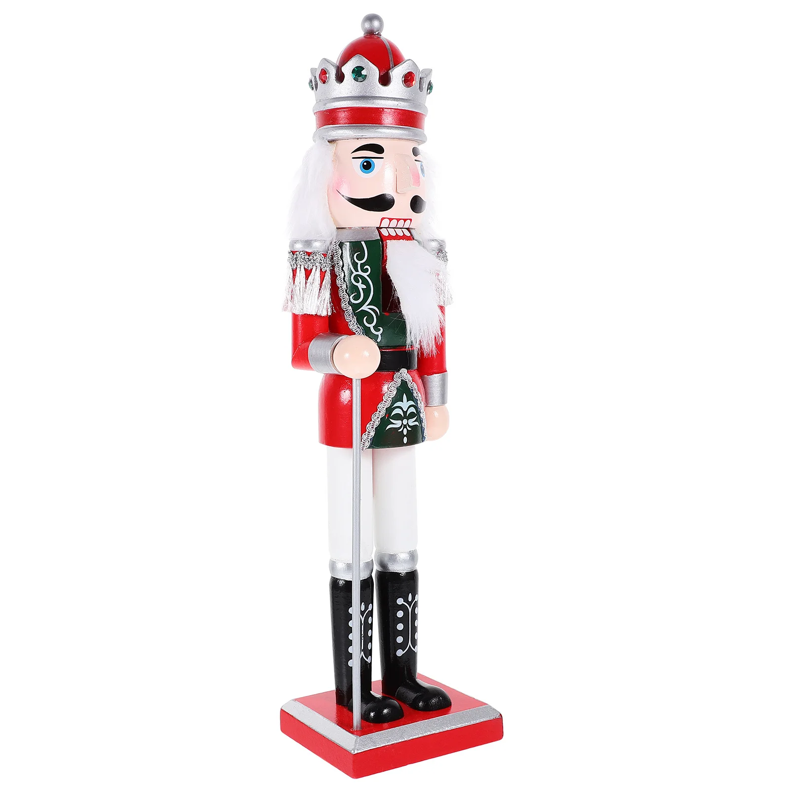 

Christmas Nutcracker Soldier Sturdy Wooden Nutcracker Ornament for Holiday Home Office Party Xmas Decoration Holiday Nutcrackers
