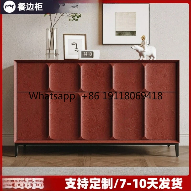 خزانة جانبية إيطالية بسيطة ومطلية، وخزانة تخزين مثبتة على الحائط لقاعة المدخل من الخشب الصلب