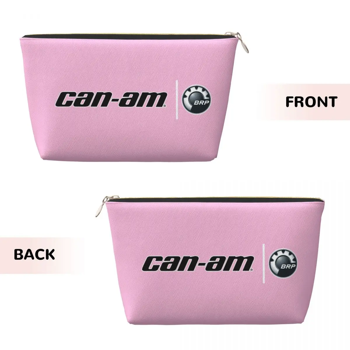 Custom Motorcycle BRP Can-Am Print Toiletry Bag for Women Makeup Cosmetic Organizer Ladies Beauty Storage Dopp Kit Case