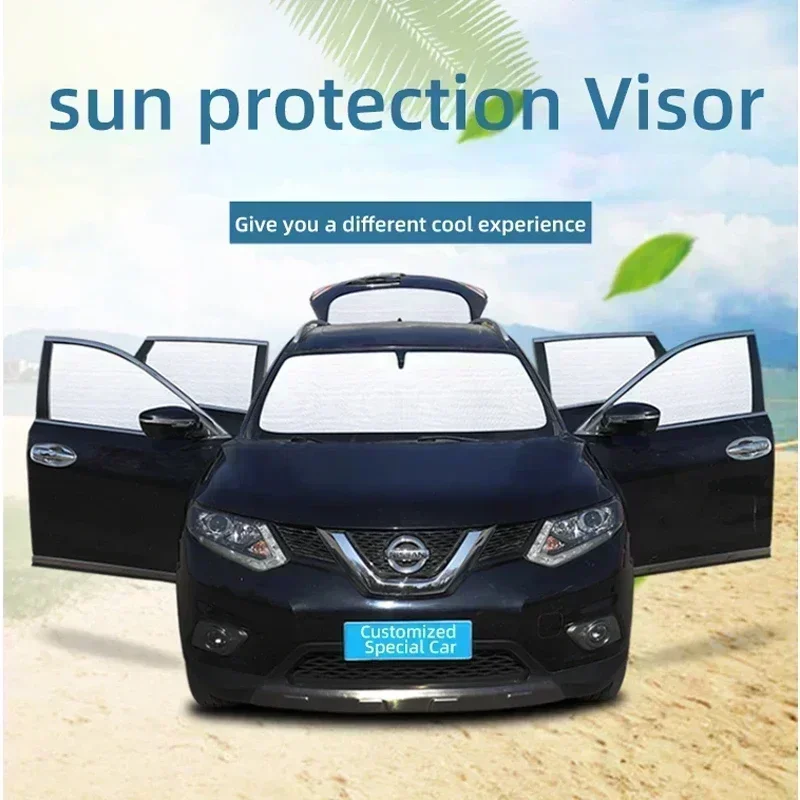 Anti-UV Car Window Sunshade Coverage Sunshade Cover Protection Board Accessories For Volkswagen for VW Touran 2003 2004~2015 - view 4