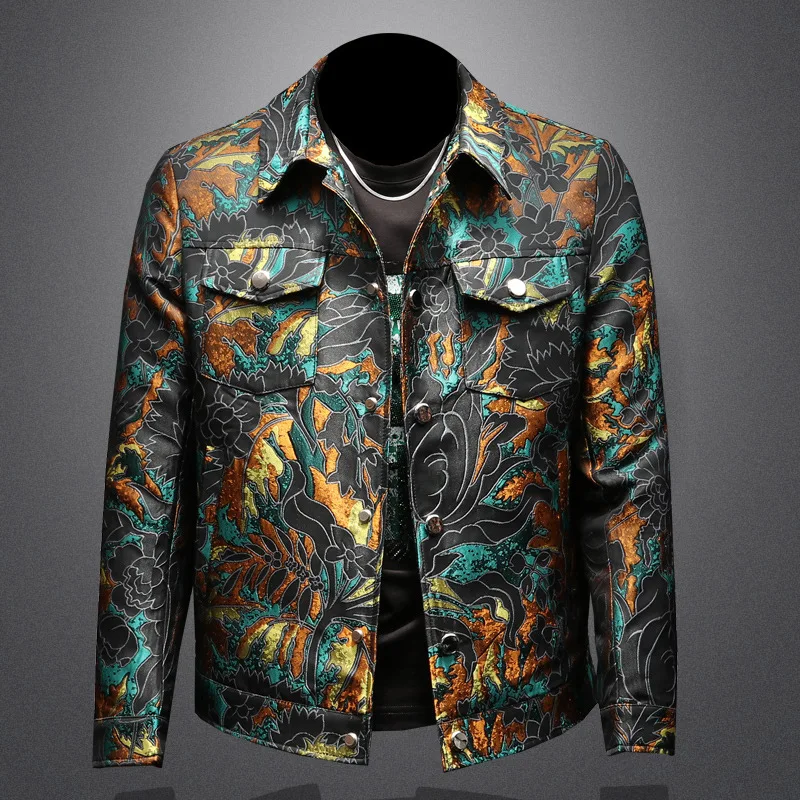 

High Quality Jacquard Jacket Men Luxury Embroidery Bomber Jacket Fashion Casual Business Outwear Coats Men Clothing 2025 Spring