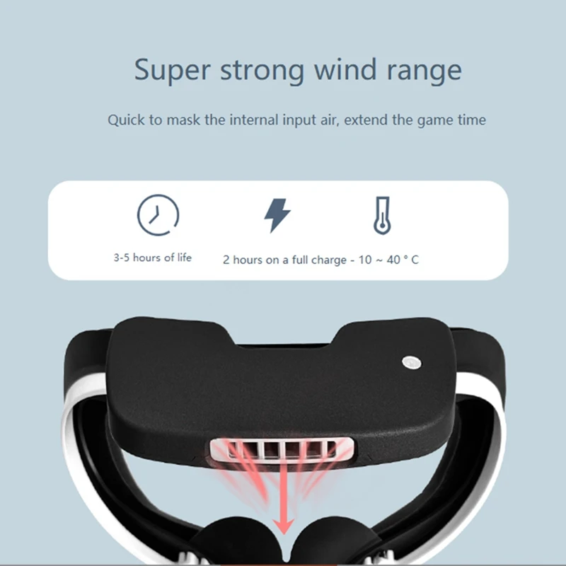Wild qualifiée ale VR avec ventilateur de refroidissement silencieux en surpoids d'air, couverture qualifiée ale pour ventilateur Quest 2