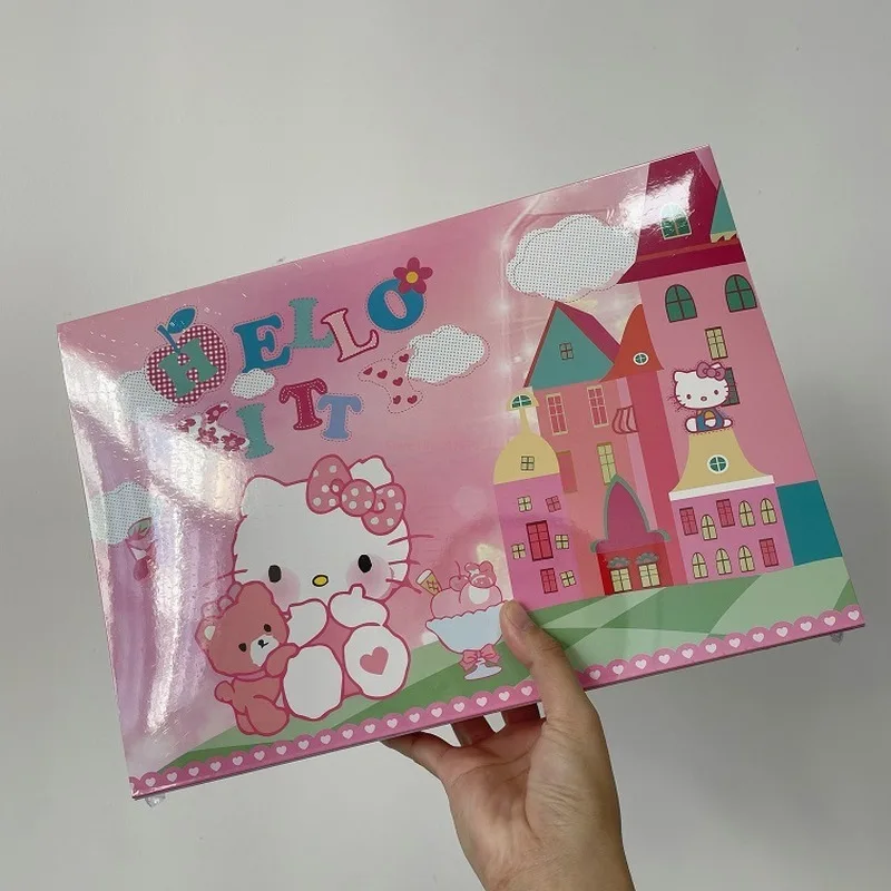 24pcs Sanrio Hello Kitty Blind Box Christmas Advent Calendar Kawaii Random Mystery Box  Anime Figures Toy Keychain Gift Box