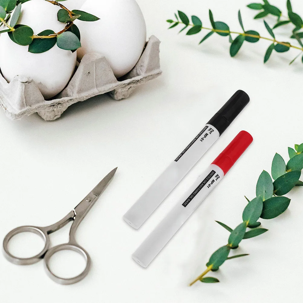 

3pcs Waterproof Oil Based Paint Markers Permanent For Metal Plastic Wood Industrial Diy Monument Marking Repairing High Temp