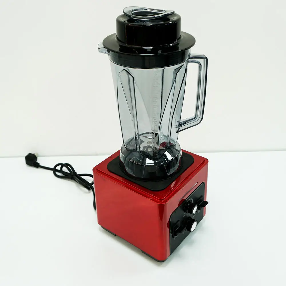 Professional Commercial 110V 7.2L Red Multi-Function Electric Food Blender 5-Speed Variable Knob Controls Household Use Includes