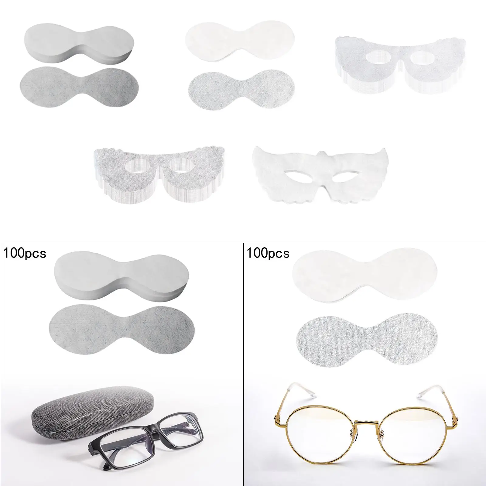 100x Non Woven Eye Care Disposable Eye Wrap Premium Eye Beauty Sheets