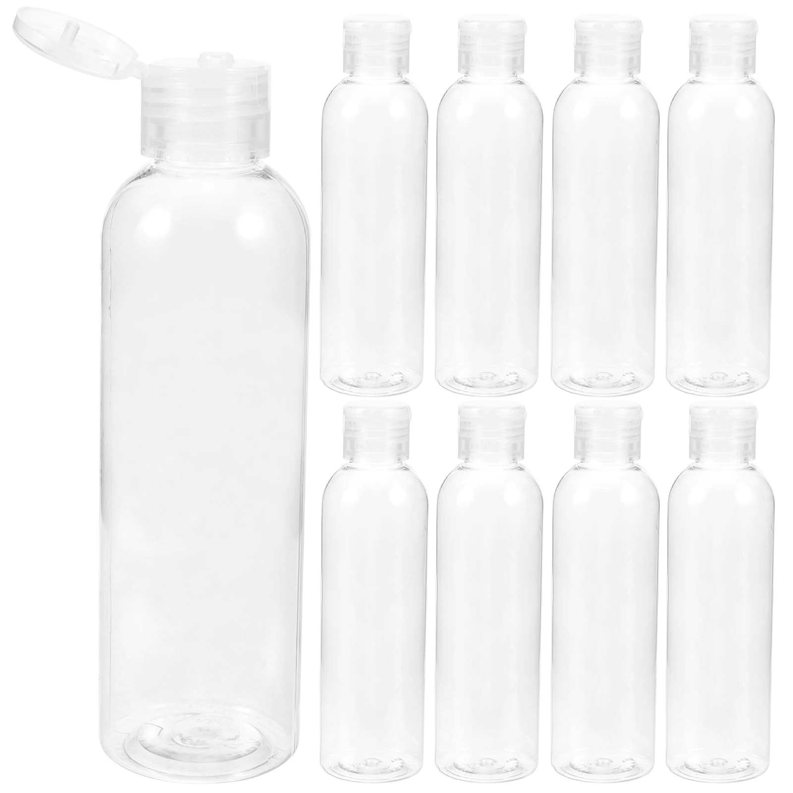 

10 Pcs Bottled Travel Shampoo Bathroom Bottles for Liquids Toiletries Storage Container Lotion Empty Plastic