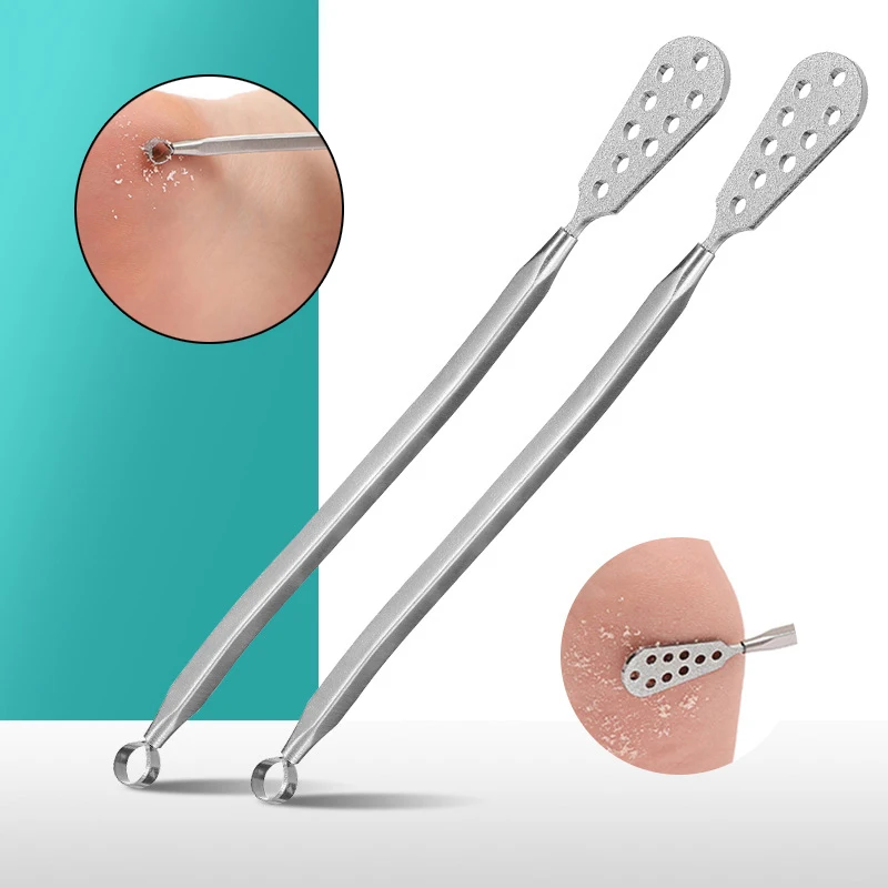 Lime à pied professionnelle en acier inoxydable, épurateur de pieds, dissolvant de peau de fréquence, grattage de la peau, outils de pédicure