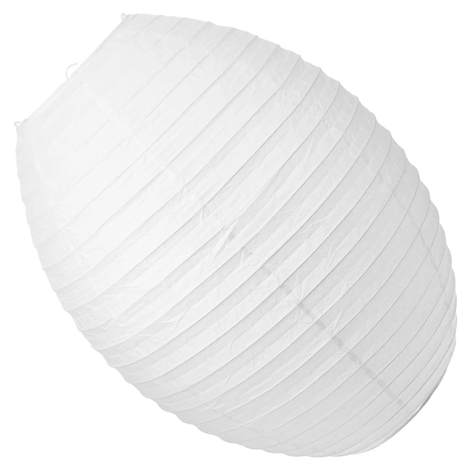 

White Oval Paper Lantern Lampshades Foldable Design for Living Room Bedroom Ceiling Pendant Light Shade Party Decor