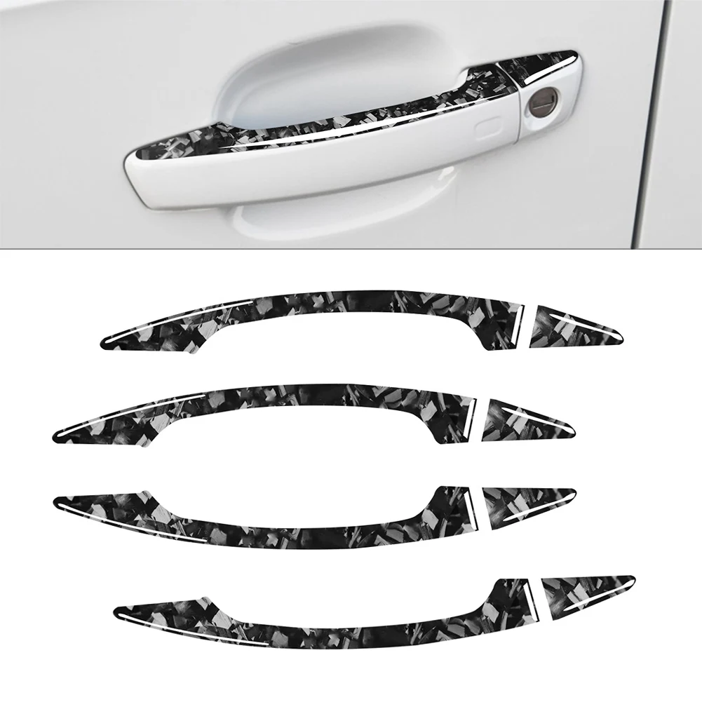 8Pcs Car Exterior Door Grab Puller Handle Cover Trim For Audi A3 S3 2014 2015 2016 2017 2018 2019 2020