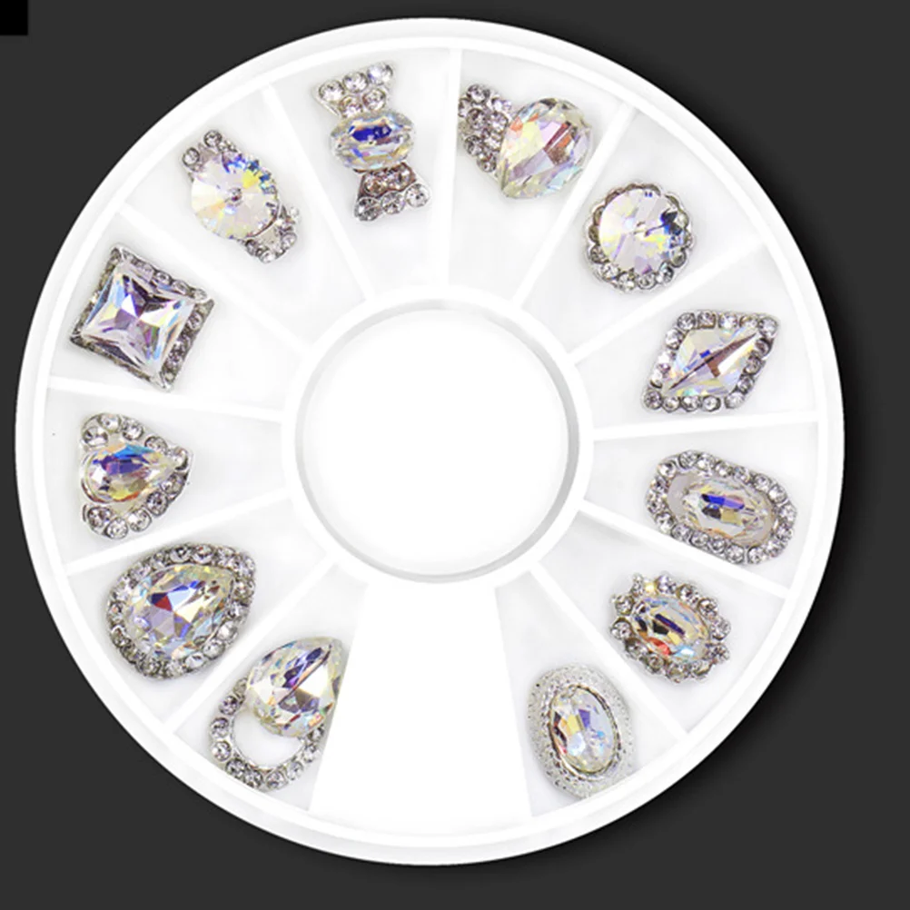 

1Pack Nail Art Rhinestones Nail Patches Alloy DIY Decoration Glamorous Manicure Accessories Suitable for Natural Artificial