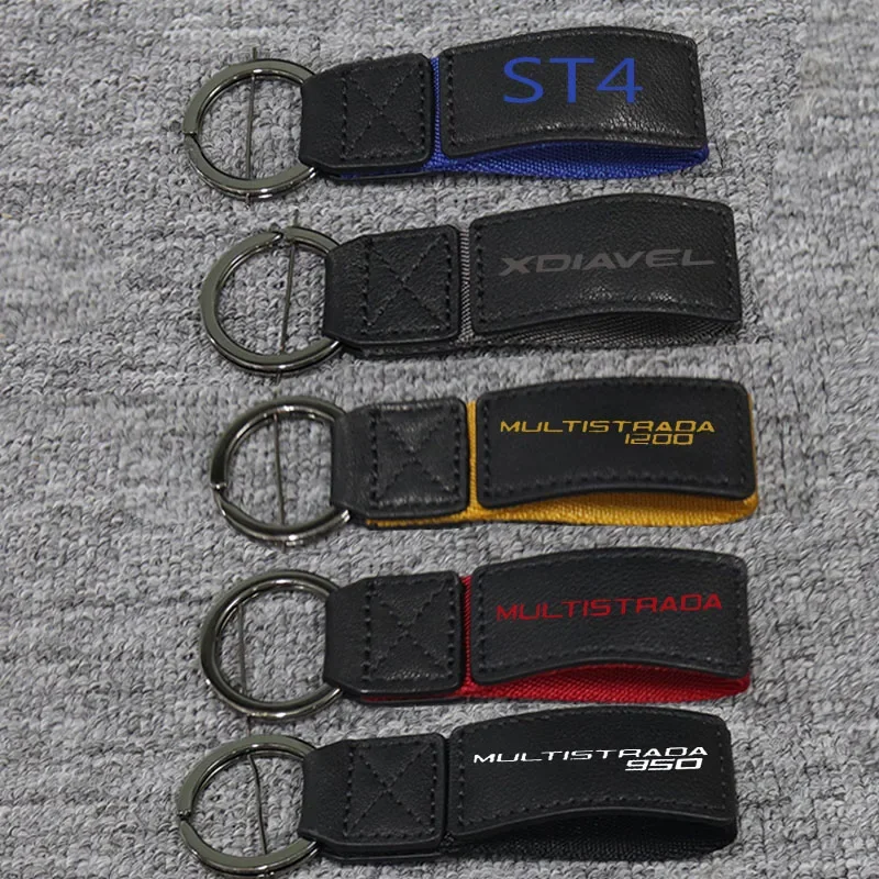 3D Key Holder Chain Collection Keychain For  ST4 DIAVEL MULTISTRADA 950 MULTISTRADA 1200/S/GT  Motorcycle Key