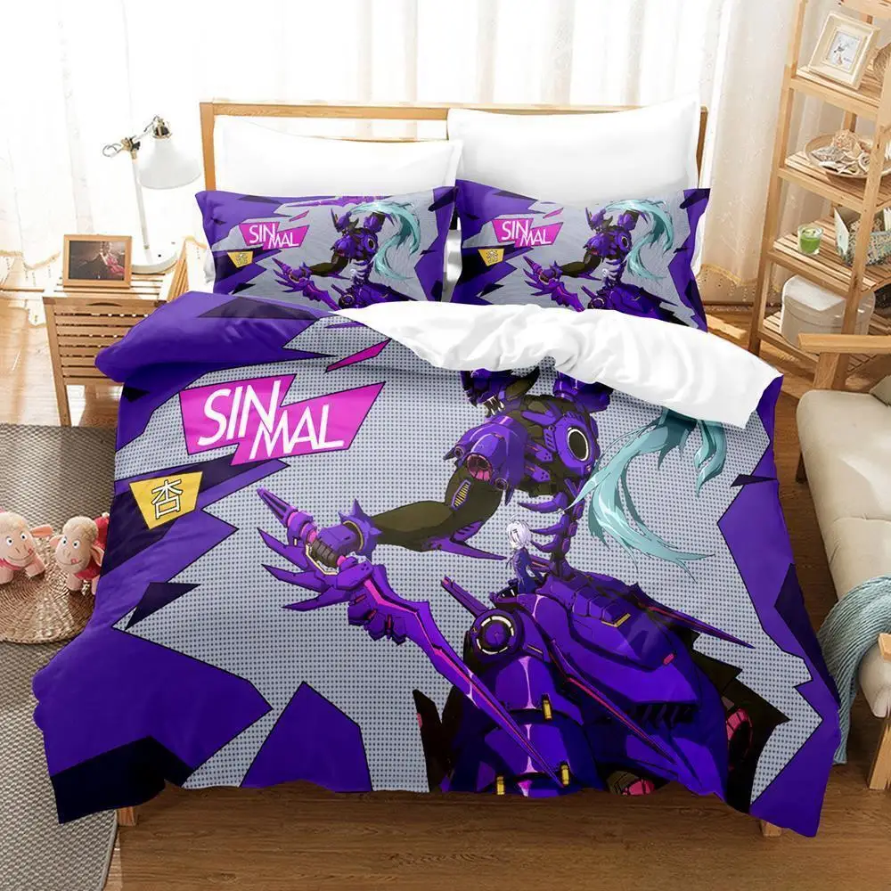 New 3d Print Anime Honkai Impact 3rd Bedding Set Cartoon Anime three-piece Set Adult Kid Bedroom Duvet Cover Sets Home Textiles