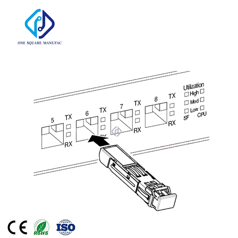 Finisar FWLF 163123 HW 1558.98nm 125M-2.67G-D3-120KM-SM-ESFP Pemancar Serat Optik