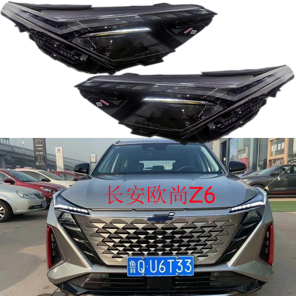 1pcs car bumper headlamp for ChangAn Z6 OSHAN headlight LED 2021~2023y car accessories head lamp ChangAn Z6 OSHAN fog lamp