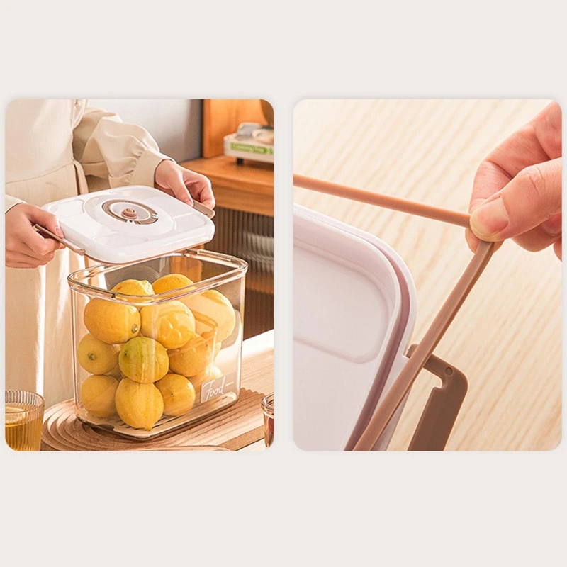 Contenitore sottovuoto rotondo Macchina sottovuoto capacità per alimenti Frutta con pompa