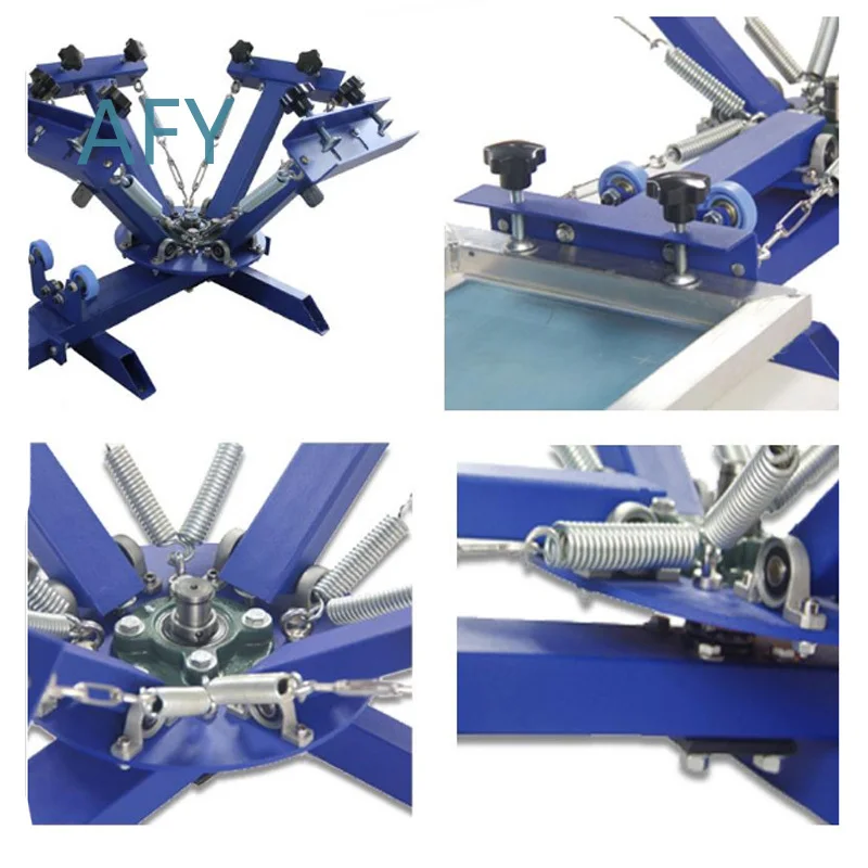 2026 4 Color 1 Station T Shirt Printing Machine for Silk Screen Printing Equipment with 40x50 cm Print Area for Apparel
