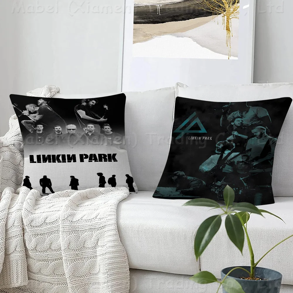 

L-Linkin Cool P-Park Pillow Anime Pillow Sofa Bed Head Pillow Cover Cushion Cover 45x45 Cm Fashion