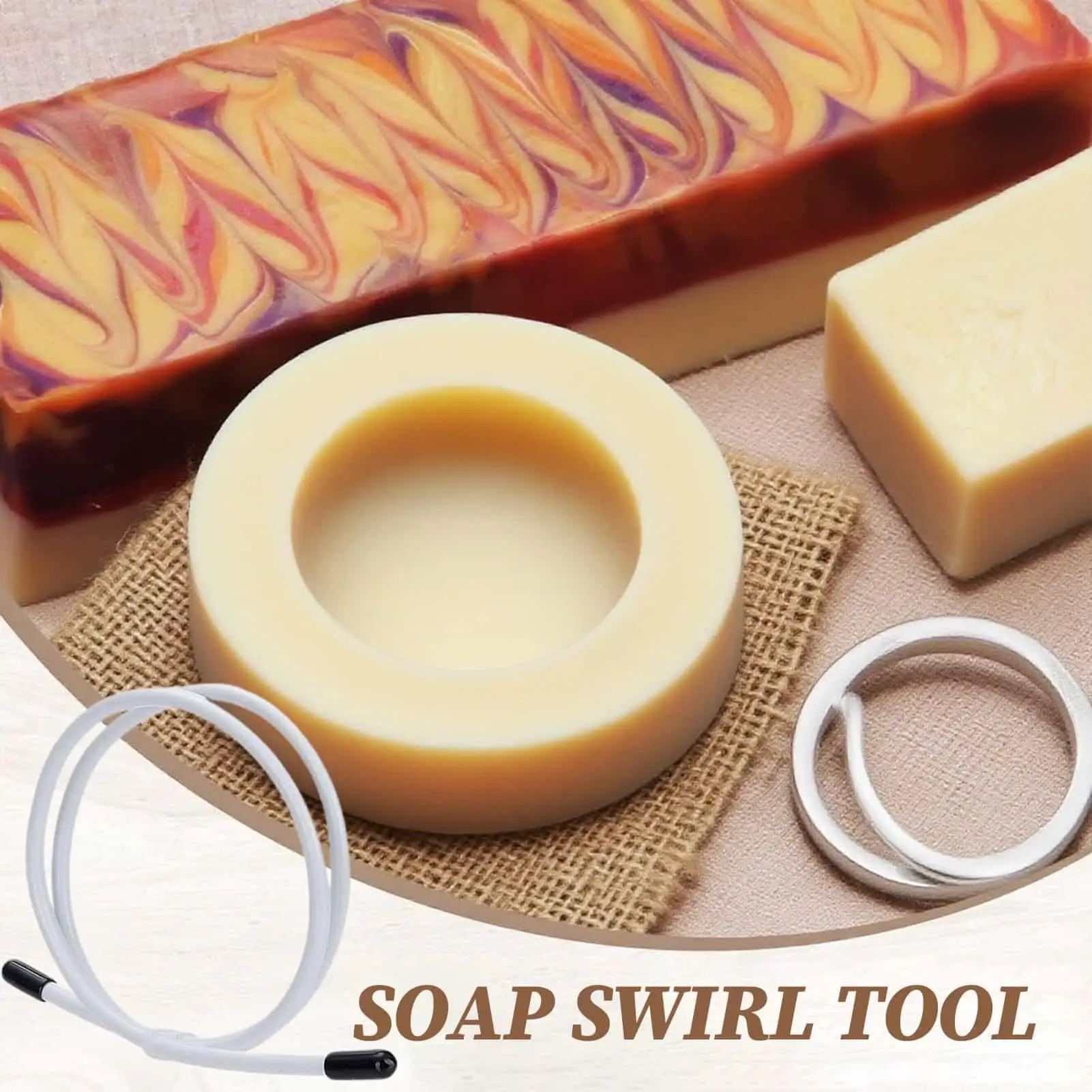 

Soap Swirl Tool Flexible Bendable Soap Swirl Tools Molding Supplies Swirling Attachment For Handmade Production Projects Home