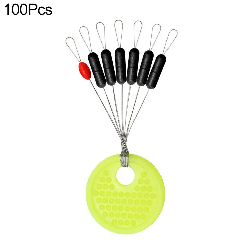 Fishing Space Beans 100 Groups Useful Lightweight Rubber Spinner Bait Fish Beans Stopper Tool Fishing Tackle