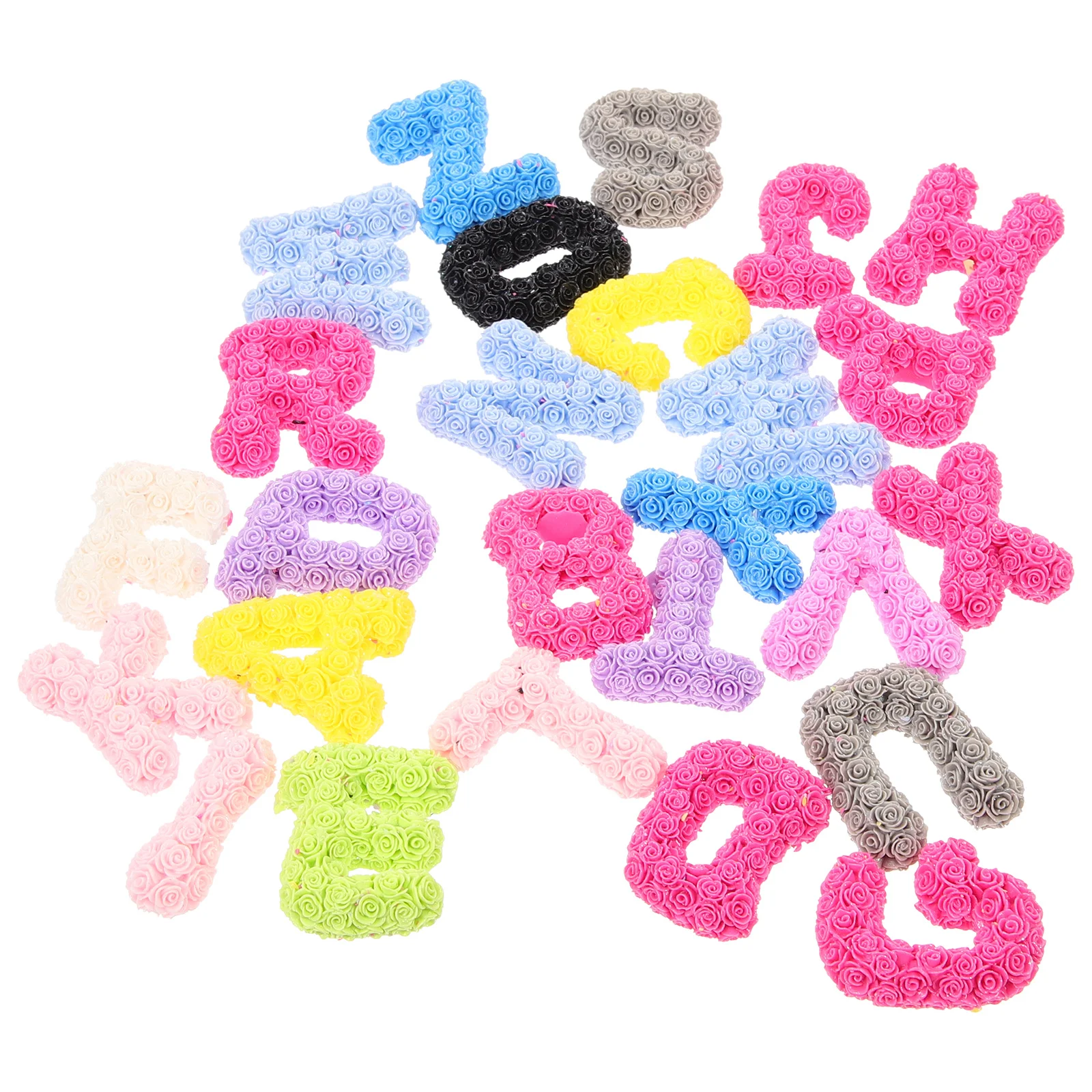 

26 шт., подвески в виде букв из смолы, красочные декоративные алфавиты, аксессуары «сделай сам», чехол для телефона, подвеска, брелок, подвески, декоративные буквы