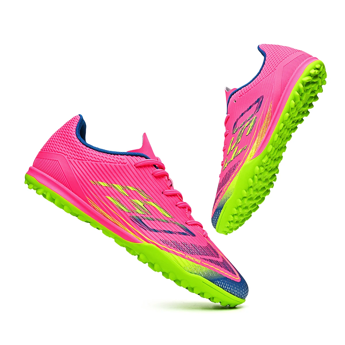 Adult TF Soccer Boots Durable Turf Cleats Shock Absorption Comfort Football Shoes for Outdoor Football Training