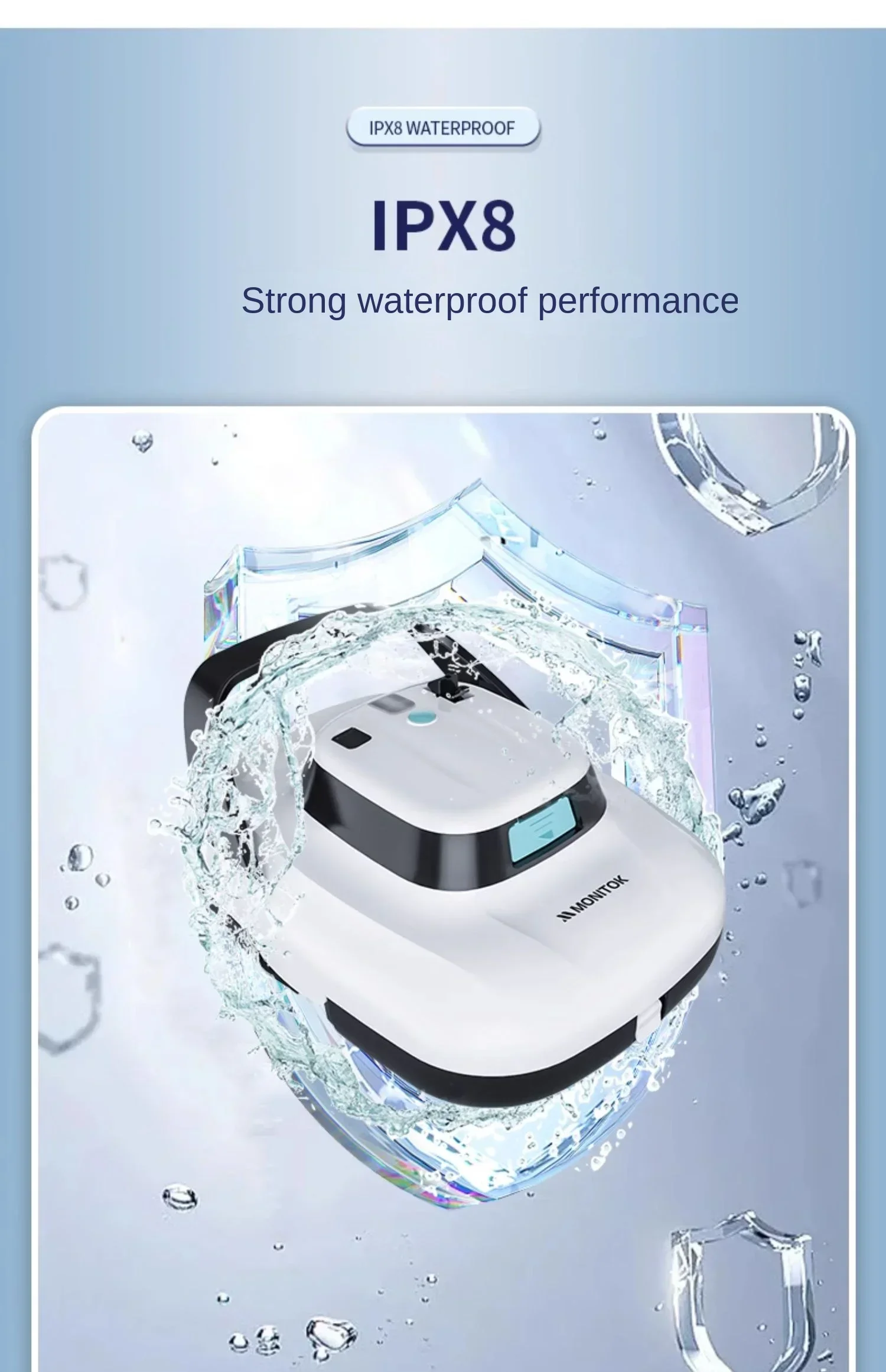 Pembersih kolam Robot yang efisien dan kuat untuk pembersihan mendalam kolam renang, area bawah air, dan kolam ikan
