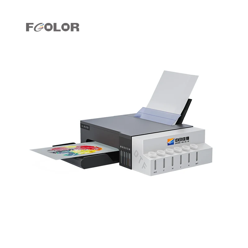 

Fcolor New Smart T-shirt Printing Machine A4 PET Film Transfer DTF Printer L8050 L8058 with Original RIP Software