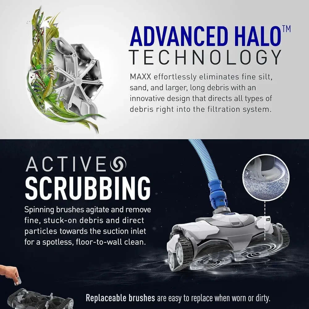 Smart Navigation, Premium Suction-Side Automatic Pool Cleaner for All In-Ground Pool Surfaces