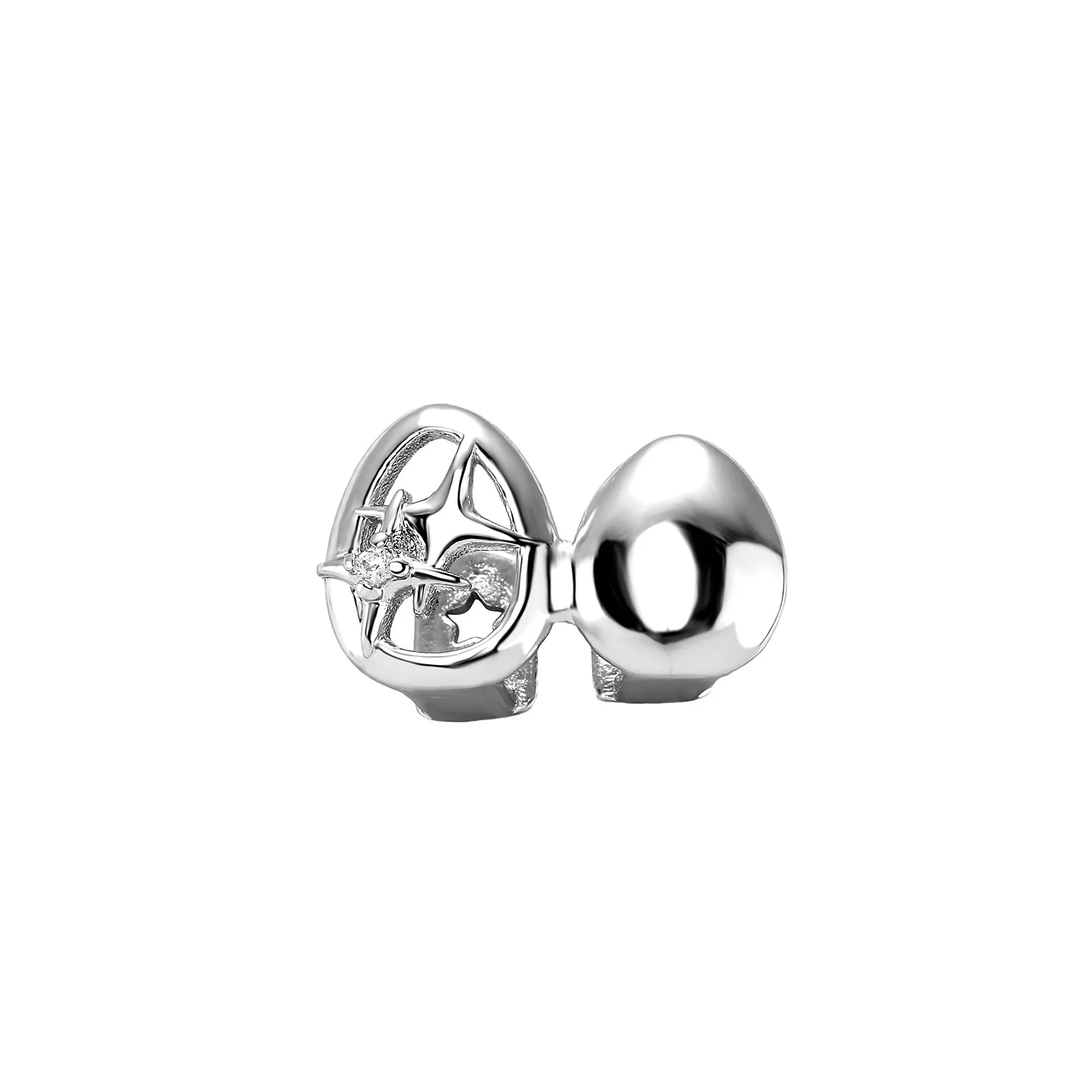 YOUNGX Hip Hop doble brillante hueco estrella dientes Grillz Vintage suave CZ piedra tapas de dientes para Mujeres Hombres joyería regalo de Navidad