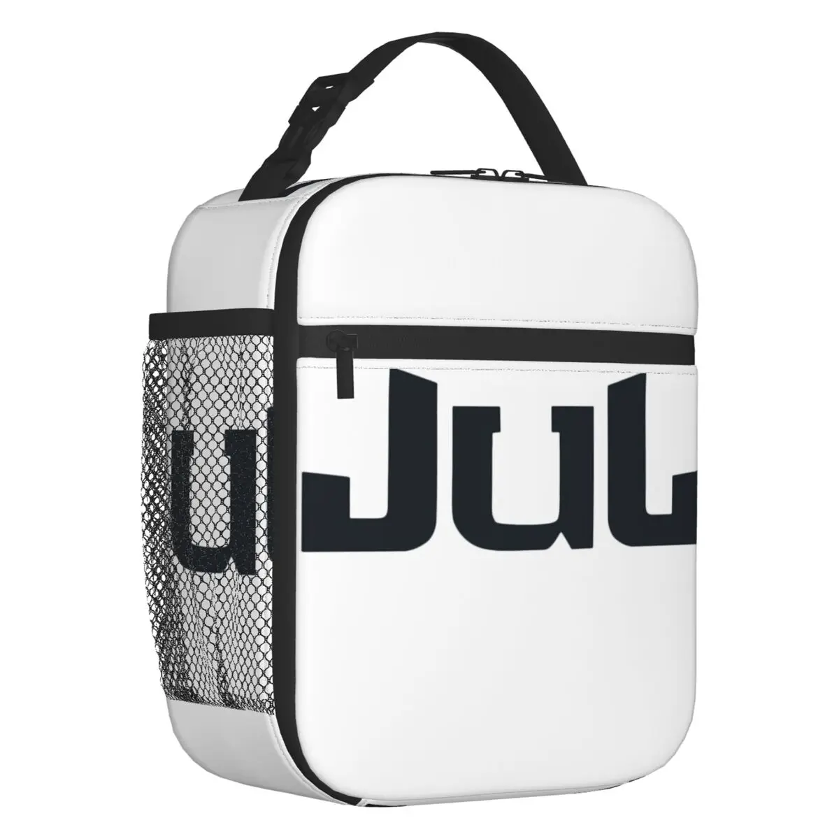 

Jul Logo Insulated Lunch Bag for Women Resuable French Rapper Music Cooler Thermal Lunch Box Office Work School