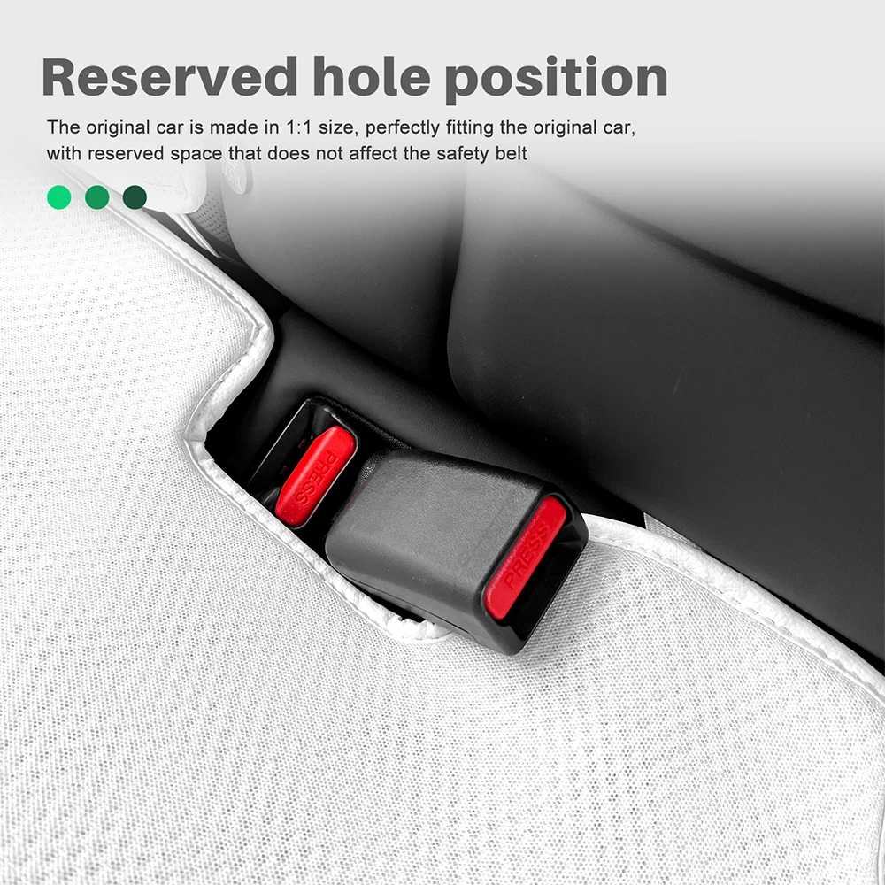 Cuscino per seggiolino auto in seta di ghiaccio per Tesla Model 3 Highland 2024 Mats traspirante per tutte le stagioni accessori per la protezione