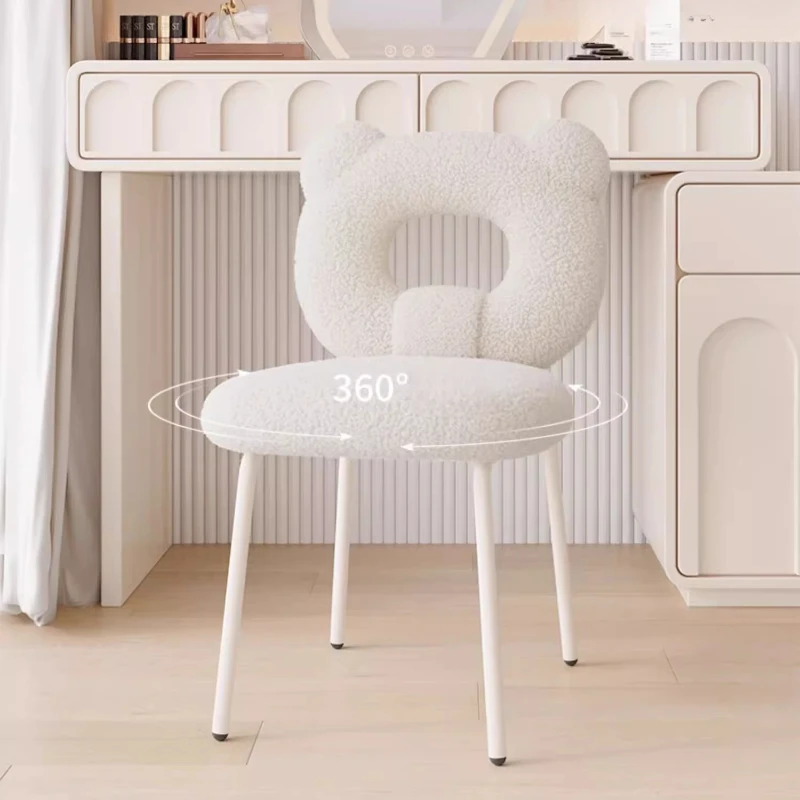 Interior Nordic Living Room Chair Modern Fashion Backrest Design Dining Chairs Makeup House Chaises Salle Manger Home Furniture