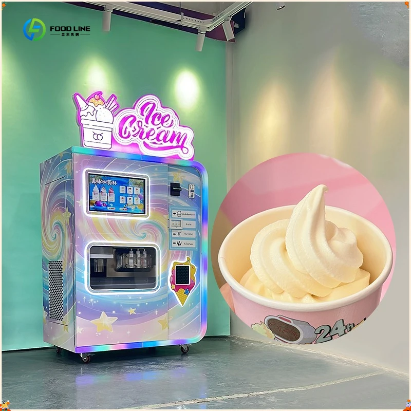 Interactive Ice Cream Machine for Indoor Play Center FL Customized Soft Ice Cream Vending Machine